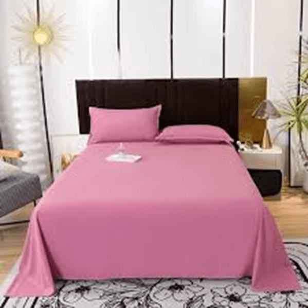 Genérico - Juego Sabanas Unicolor 1.5 Plaza Color Rosa