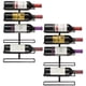 thumbnail image 1 of Portabotellas de pared Sorbus de metal, pack de 2 unidades de 6 botellas, negro, 1 of 7