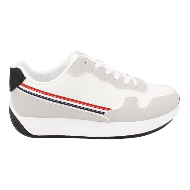 Zapatilla New Walk Street Urbana Gris Blanca
