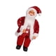 thumbnail image 3 of Figura Navideña De Papá Noel De Pie De 12" Figura Para Tienda De Escritorio Interior Roja Con Copo De Nieve, 3 of 3