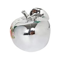 Magideal - Estatua De Escritorio De Escultura De Frutas Regalos Ideales Decoración Delicada Ornamento De Figura De Cerámica Coleccionable Para Restaurantes De Of Plata