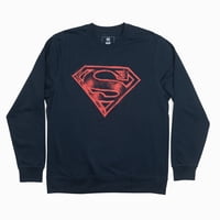 Poleron Hombre Superman Logo Azul Dc Comics