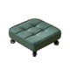 thumbnail image 1 of Taburete Con Ruedas Cuadrado De Baja Altura Asiento De Cuero Pu Robusto Altura Práctica 12 Cm Verde, 1 of 5