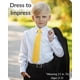 thumbnail image 3 of Corbata con clip Umo Lorenzo para niños, amarilla, lisa, de 0 a 10 años, 3 of 8