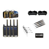 Motorola Solutions - Radios Bidireccionales Motorola Talkabout T475, Paquete De 4 Unidades, Negro/Amarillo