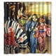 thumbnail image 1 of Cortina de ducha estilo kimono para niñas, juego de cortina de baño con ganchos, tamaño 60 x 72 pulgadas, 1 of 3