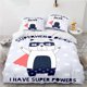 thumbnail image 1 of v1678 Bed Sheets Cartoon Musical Monkey Bedding Set Duvet Cover Bedroom Comforter Covers Single Twin King Size Quilt Cover Home Textile 3-Piece Bedding Set (1 Duvet Cover + 2 Pillow Shams) Bed Sheets, 1 of 5