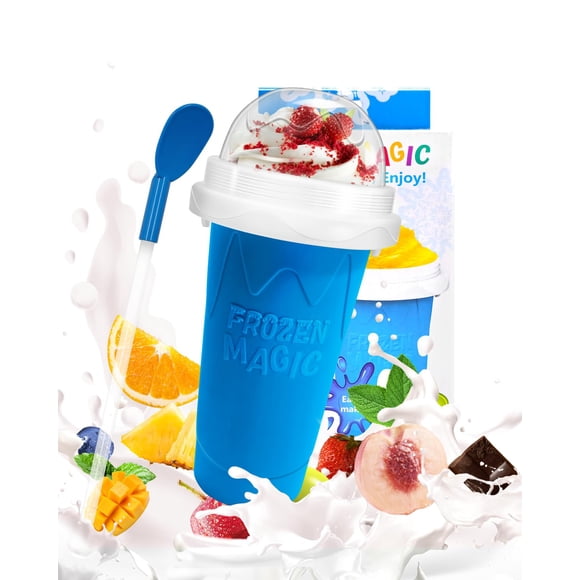 Vaso Slushy Maker Cup Qilebi DIY Magic Squeeze, azul