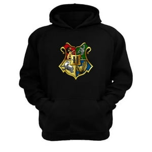 Genérico - Polerón Canguro Howarts Negro Talla Xs Unisex