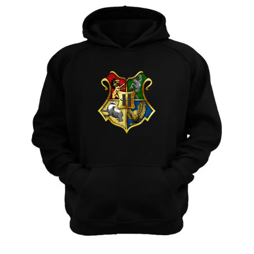 Genérico - Polerón Canguro Howarts Negro Talla Xl Unisex