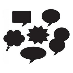 Rienda Libre Graphics - Decomural Speech Bubble Comic Book Set Ws-33411