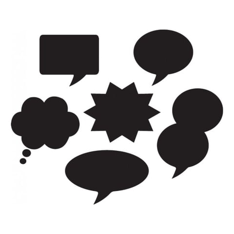 Rienda Libre Graphics - Decomural Speech Bubble Comic Book Set Ws-33411