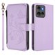 thumbnail image 2 of Funda Cartera Mariposa para [Motorola Edge 50 5G] con Soporte y Cremallera Morado claro, 2 of 6