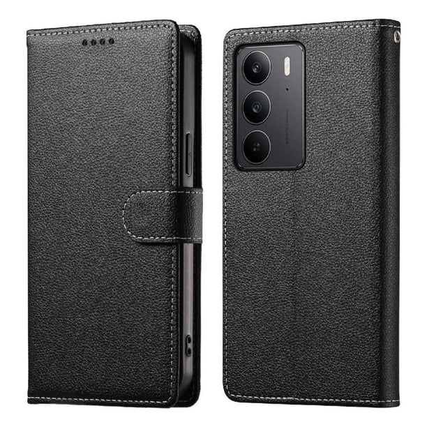 Funda para FOXDOCK Realme C75– Cuero Premium, 3 ranuras para tarjetas, Protección contra impactos