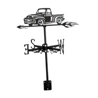 Ioensy - Veleta Negra Para Camioneta, Adorno De Camión De Regalo Para Valla, Montaje En Techo, Césped