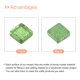 thumbnail image 4 of Azulejos de Mosaico de Vidrio Uxcell 1 x 1cm para Manualidades DIY, Paquete de 100 (100g, Verde Fluorescente), 4 of 7
