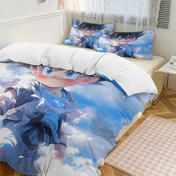 DRAGON BALLCartoon Collection 3-Piece Comforter Set, Personalized Bedding Decor for Kids And Teens Bed Sheets