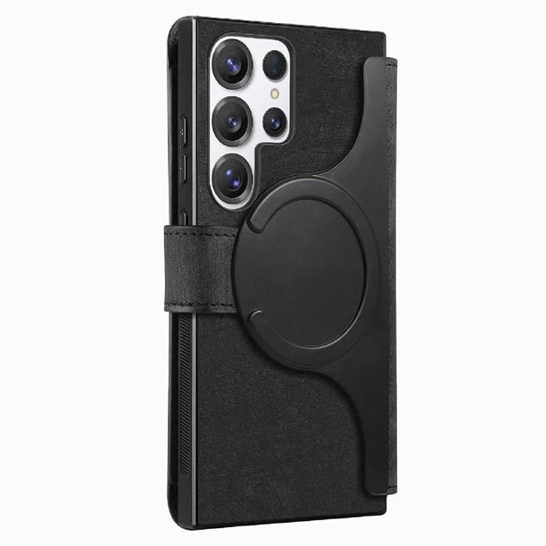 Funda Billetera Magnética para Samsung Galaxy S25 Ultra Soporte Tarjetas Desmontable Negro