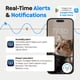 thumbnail image 4 of Monitor de temperatura para mascotas Waggle 4G con GPS y alertas de calidad del aire (AQI), 4 of 9