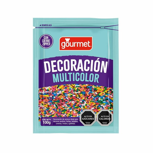 Decoración Grajeas multicolor Bolsa, 100 g