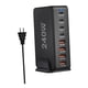thumbnail image 5 of Estación De Carga De Escritorio, Adaptador De Corriente USB Para El Hogar, Cargador USB C De 240W, Negro, 5 of 5