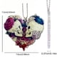 thumbnail image 2 of 1pc Acrylic Love Heart Skull Flower, Car Rearview Mirror Pendant, Car Interior Decoration Hanging Accessories, Car Fan Keychain, 2 of 2