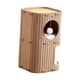 thumbnail image 5 of Casa Para Gatos, Túnel Cubierto, Condominio Para Interiores Y Exteriores, Cama Para Gatos De 2 Pisos, Cueva Para Gatos, Camello, 5 of 5