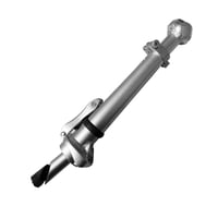 Magideal - Vástago De Bicicleta Plegable, Vástago De Bicicleta Plegable Resistente De Aleación De Aluminio De 25,4 Mm × 25,4 Mm Vástago De Bicicleta Telescópico