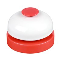 Magideal - Juguete De Llamada Para Mascotas, Campana De Llamada De Mano, Juego De Utilería, Campana De Tablero Ocupado Suave, Campana De Invocación De Escritorio Rojo