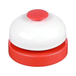 Magideal - Juguete De Llamada Para Mascotas, Campana De Llamada De Mano, Juego De Utilería, Campana De Tablero Ocupado Suave, Campana De Invocación De Escritorio Rojo