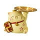 thumbnail image 1 of Gatos De La Suerte Estatua Decoración Del Hogar Llaves Titular Escultura Joyería Baratija Bandeja Amarillo, 1 of 3