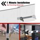 thumbnail image 3 of Cerradura de trinquete para puerta corrediza de vidrio QEDT cromada, paquete de 2, 3 of 6