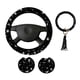 thumbnail image 4 of CUBIERTA DEL RUEDA DE RUEDA DE COCHES LOONES NEGROS MUESTRAS BLANCAS AUTOMáTICAS AUTO PROTECTOR ACCESORIOS, 4 of 5