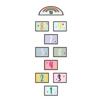 Bothyi - Etiqueta Engomada Del Piso De La Huella De La Rayuela Calcomanía Del Piso De La Historieta Para La Decoración De La Cocina Stylea