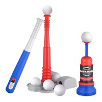 Magideal - Tee Ball Juego Para Niños Juegos De Béisbol De Béisbol Juegos Al Aire Libre Practice Lanzador De Béisbol Con Camiseta De Bateo Ajustable Para Niños