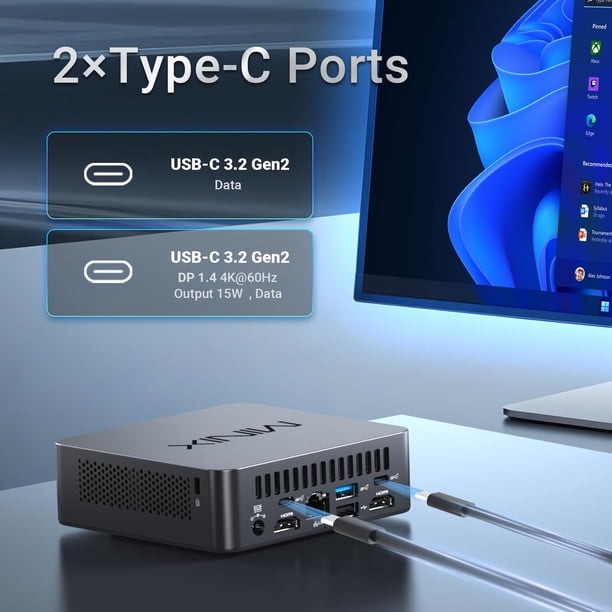 Mini PC MINIX NUC150 Intel N150 16 GB de RAM 512 GB SSD Windows 11