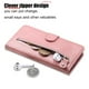 thumbnail image 2 of Funda con Cremallera para Xiaomi Poco C85, Carcasa Cartera de Cuero PU con Soporte y Tarjetero, 2 of 5