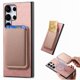 thumbnail image 2 of Funda de Cuero Magnética con Tarjetero para Samsung Galaxy S24 Ultra Cubierta Delgada Rosa, 2 of 5