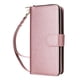 thumbnail image 1 of Funda Cartera con Cremallera y Correa para Samsung Galaxy A14 Soporte y Tarjetero Oro rosa, 1 of 6