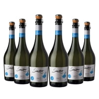 Sinzero Sparkling Brut - Alternativa De Champán Seco Sin Alcohol - Bajas Calorías, Acidez Equilibrada, 25.4 Floz - Paquete De 6