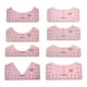 thumbnail image 1 of Guía para hacer reglas de camisetas, 8 unidades, herramientas para la impresión de camisetas, guía para la colocación de vinilo Rosa, 1 of 5