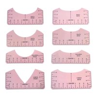 Magideal - Guía Para Hacer Reglas De Camisetas, 8 Unidades, Herramientas Para La Impresión De Camisetas, Guía Para La Colocación De Vinilo Rosa