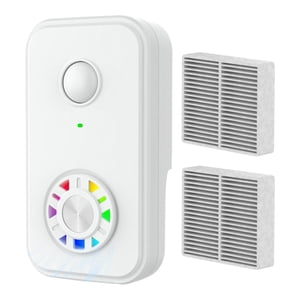 Bothyi - Purificador De Aire Enchufable, Silencioso, Elimina Caspa, Filtro De Aire Para Oficina, Hogar, Dormitorio, Color Blanco