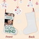 thumbnail image 3 of Lo Que el Viento Se Llevó Tema: Calcetines de Navidad, fino lino blanco para colgar en escaleras y chimenea, decoración navideña para el hogar, regalo de Navidad. 45cm × 32cm, 3 of 5