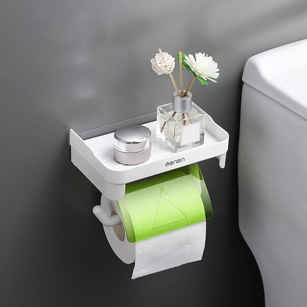 Upgrade Your Bathroom with Our Stylish and Handy Waterproof Wall Mounted Paper Holder - No Punching Required!