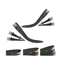 Genérico - 2* Plantilla De Altura Taloneras Gel Aumenta Estatura 3-6Cm Color Negro Tamaño De La Plantilla 35-44