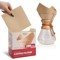 Filtros De Café Brew Choice, Cono Predoblado Sin Blanquear De 200 Unidades