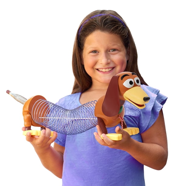 Toy Just Play Retro Slinky Dog, original, para pasear, 35 cm de