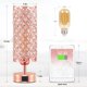 thumbnail image 5 of Lámpara de cristal Hong-in con control táctil, color oro rosa, puertos USB, 110 V, 5 of 9