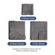 thumbnail image 2 of Juego De Sábanas Tamaño Doble Gris Oscuro Oeko tex 3 Piezas, 2 of 8